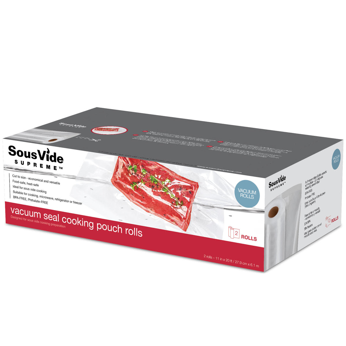 BoxLegend Vacuum Sealer Bags Vacuum Food Sealer Rolls, 2 Rolls 20 x 600cm Sous Vide Bags, Heavy Duty Commercial Custom Size Food Bags for Food Storage, Sous Vide Cooking BoxLegend Vacuum Sealer Bags Vacuum Food Sealer Rolls, 2 Rolls 20 x 600cm Sous Vide Bags, Heavy Duty Commercial Custom Size Food Bags for Food Storage, Sous Vide Cooking